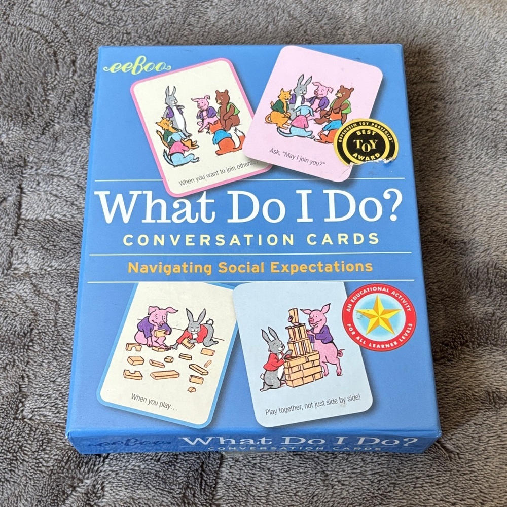 💐3/$15 eeBoo "What Do I Do?" Conversation Cards